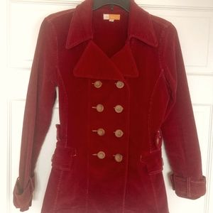 Women's Tulle Corduroy Jacket Size S EUC
